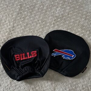 Black NFL Buffalo Bills Headrest Covers- brand new never used